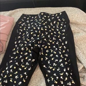 Flower print Pink Leggings